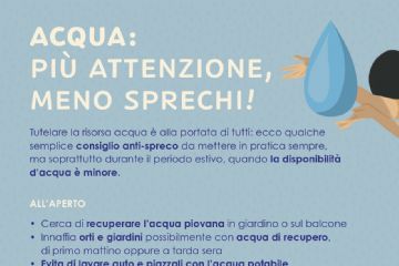 Acqua! Più Attenzioni meno Sprechi